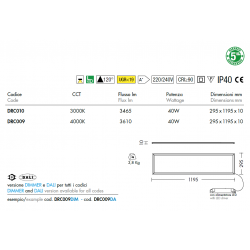 Profesionalni LED panel DRACMA EVO DRC109/110