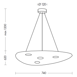 Viseča svetilka UFO UFO003