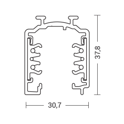 Tračnica Groove 3F GRO100-200-300