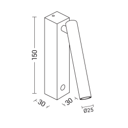 Stenska svetilka AXIOM MINI EVO AXI204
