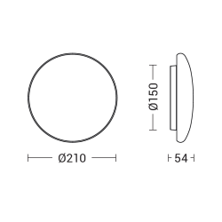 Stenska svetilka LIVIA IP65